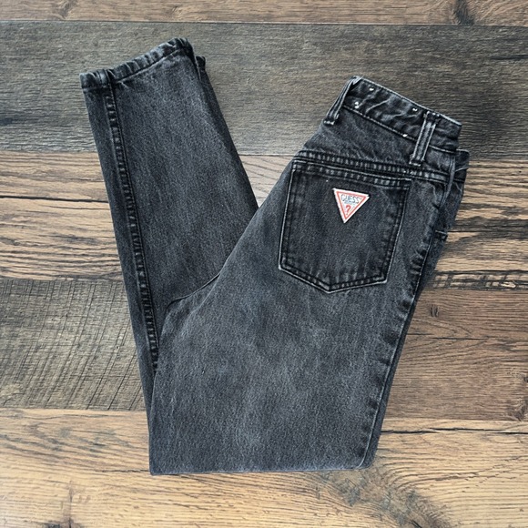 Vintage 80s Guess Georges Marciano Women Jeans Ankle Zipper Waist Fits 26 X 27 - Picture 1 of 7